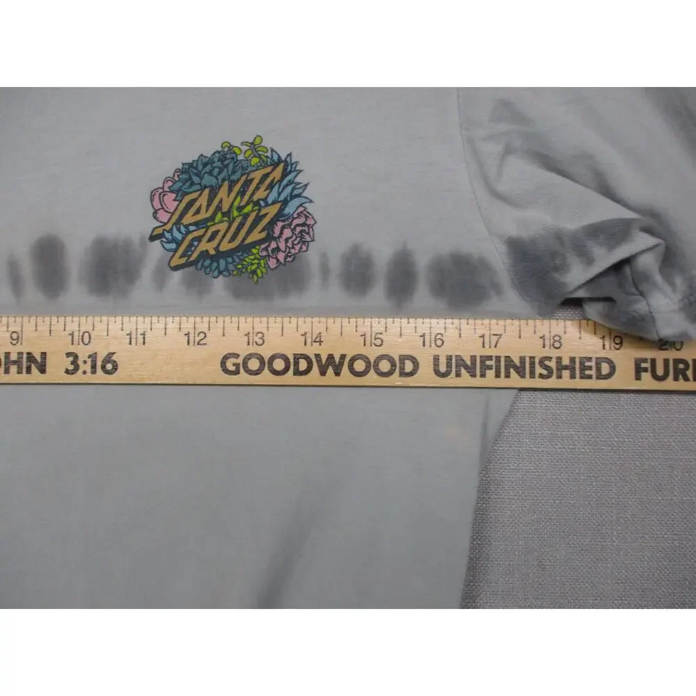 Santa Cruz Multicolor Retro Skate Graphic Tie Dye T Shirt Junior Size - Picture 6 of 9